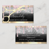 Hairdresser Scissors Coiffeur Makeup Pin Drivers Visitekaartje (Voorkant / Achterkant)