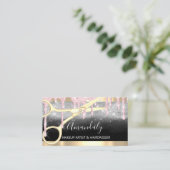 Hairdresser Scissors Coiffeur Makeup Pin Drivers Visitekaartje (Staand voorkant)