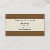 Hairdresser Script Professional Stone Wall Patroon Visitekaartje (Achterkant)