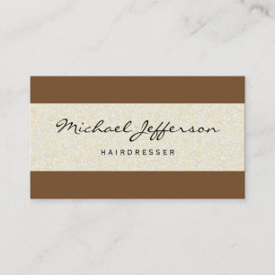 Hairdresser Script Professional Stone Wall Patroon Visitekaartje