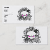Hairdresser Skull Visitekaartje (Voorkant / Achterkant)