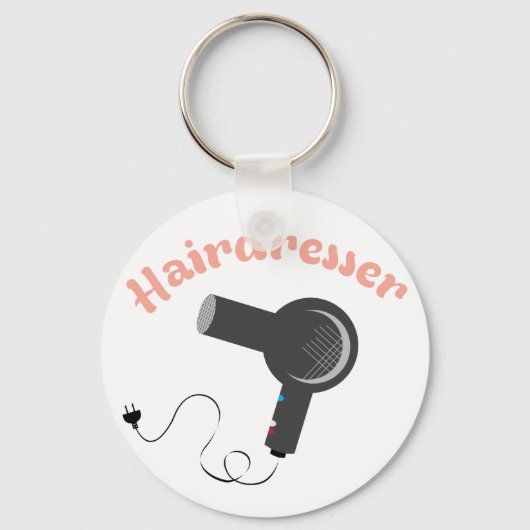 Hairdresser Sleutelhanger (Voorkant)