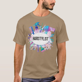 Hairdresser Snijgereedschap Vrouwen Haarstylist T-shirt
