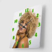 Hairdresser Square Wall klok (Hoek)