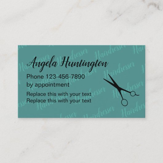 Hairdresser Stylish Deisgn Visitekaartje (Voorkant)