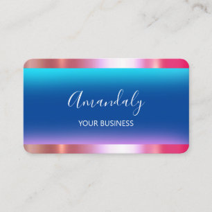 Hairdresser Stylist Coiffeur Scissors Gold Navy Visitekaartje