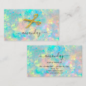 Hairdresser Stylist Gold Scissors Optioneel Visitekaartje (Voorkant / Achterkant)