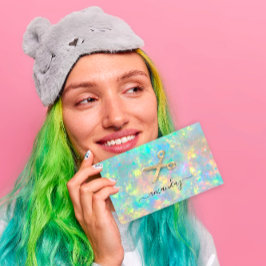 Hairdresser Stylist Golden Scissors Holograaf Visitekaartje