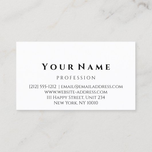 Hairdresser Stylist Scissors Roos Moderne Visitekaartje (Achterkant)