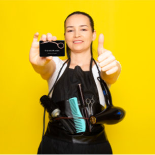 Hairdresser Stylist Scissors Roos Moderne Visitekaartje