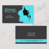 Hairdresser (Turquoise) Visitekaartje (Voorkant / Achterkant)