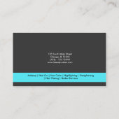 Hairdresser (Turquoise) Visitekaartje (Achterkant)