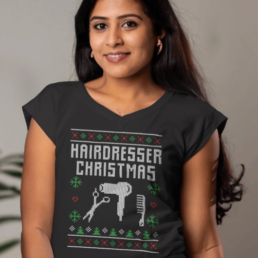 Hairdresser Ugly kerstSweater Style T-shirt