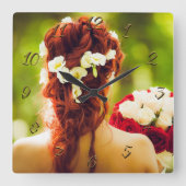 Hairdresser Vierkante Klok (Voorkant)