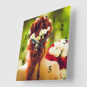 Hairdresser Vierkante Klok (Hoek)