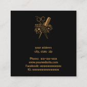Hairdresser Vierkante Visitekaartje (Achterkant)