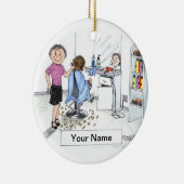 Hairdresser - Vrouw Keramisch Ornament (Rechts)