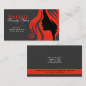 Hairdresser (vuursteen) visitekaartje (Voorkant / Achterkant)