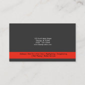 Hairdresser (vuursteen) visitekaartje (Achterkant)