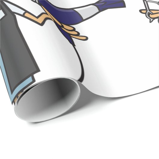 Hairdresser With Scissors Cadeaupapier (Rol Hoek)