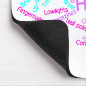 Hairdresser Word Cloud Mousepad Muismat (Hoek)