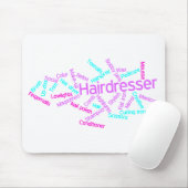 Hairdresser Word Cloud Mousepad Muismat (Met muis)