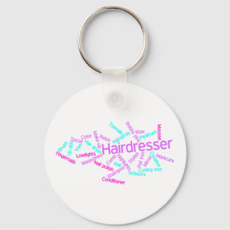 Hairdresser Word Cloud Sleutelhanger
