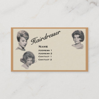 HAIRDRESSER - ZEER PROFESSIONELE PROFIELKAART 1 VISITEKAARTJE