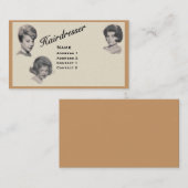 HAIRDRESSER - ZEER PROFESSIONELE PROFIELKAART 2 VISITEKAARTJE (Voorkant / Achterkant)