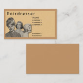 HAIRDRESSER - ZEER PROFESSIONELE PROFIELKAART (2B) VISITEKAARTJE (Voorkant / Achterkant)