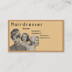 HAIRDRESSER - ZEER PROFESSIONELE PROFIELKAART (2C) VISITEKAARTJE