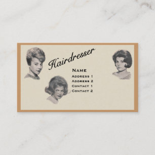 HAIRDRESSER - ZEER PROFESSIONELE PROFIELKAART 3 VISITEKAARTJE