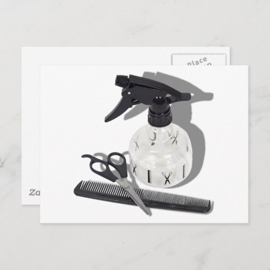 HairdresserItems060910Schaduwen Briefkaart (Voorkant / Achterkant)