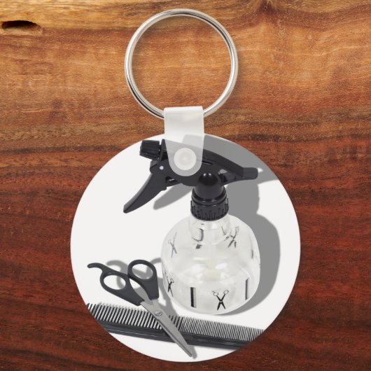 HairdresserItems060910Schaduwen Sleutelhanger (Voorkant)