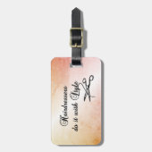 Hairdressers doen het met stijl bagagelabel (Voorkant verticaal)