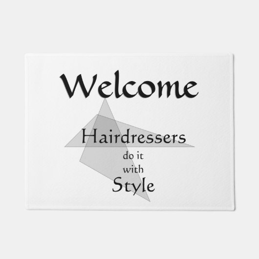 Hairdressers doen het met stijl deurmat (Voorkant)