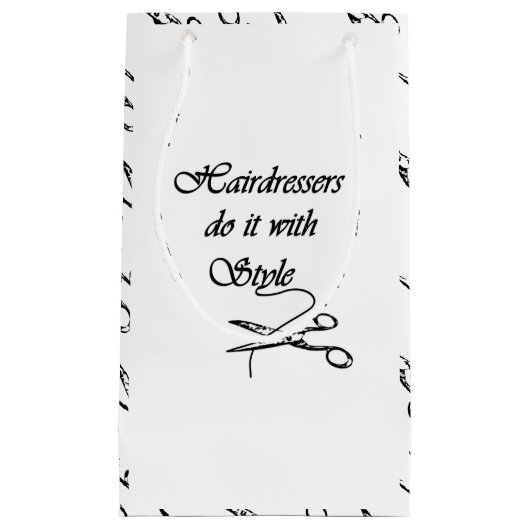 Hairdressers doen het met stijl klein cadeauzakje (Voorkant)