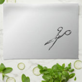 Hairdressers doen het met stijl theedoek (Gevouwen)