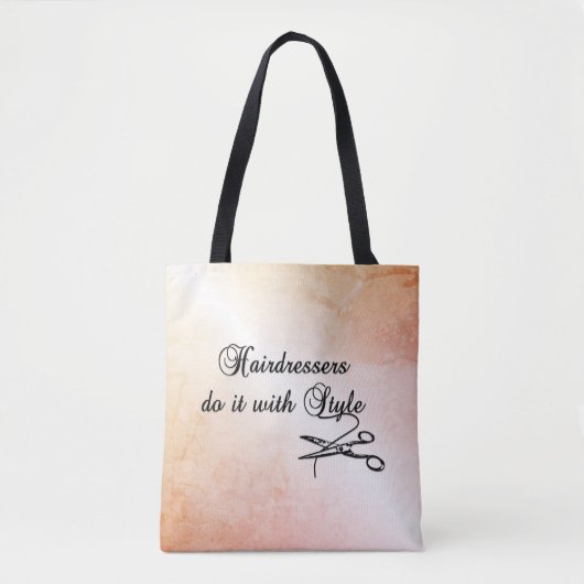 Hairdressers doen het met stijl tote bag (Voorkant)