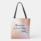 Hairdressers doen het met stijl tote bag (Achterkant)