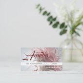 Hairdressing Appointkaart Roze haar Afsprakenkaartje (Staand voorkant)