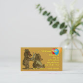 Hairdressing for Children visitekaartjes tempate (Staand voorkant)