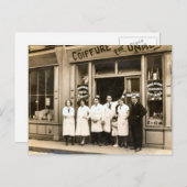 Hairdressing shop 1930 briefkaart (Voorkant / Achterkant)