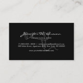 Hairdryer Haarstylist Simple Cute Logo Visitekaartje (Achterkant)