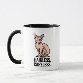 Hairless Careless Sphynx Cat Attitude Art Mok