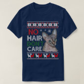 Hairless Cat Ugly Christmas Sweater Sphynx Cat  T-shirt (Design voorkant)