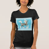 Hairless Chinese Crested Dog Prancing T-shirt (Voorkant)