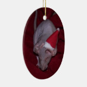 Hairless Pet Rat Lydia Ornament (Rechts)