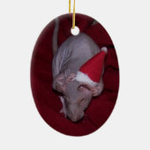 Hairless Pet Rat Lydia Ornament (Achterkant)