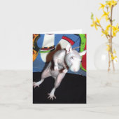 Hairless Pet Rat Note Kaart (Gele Bloem)